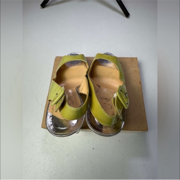 Christian Louboutin Patent Leather Red bottoms Platform Sandal Sz 38 / US 8 - Picture 6 of 12